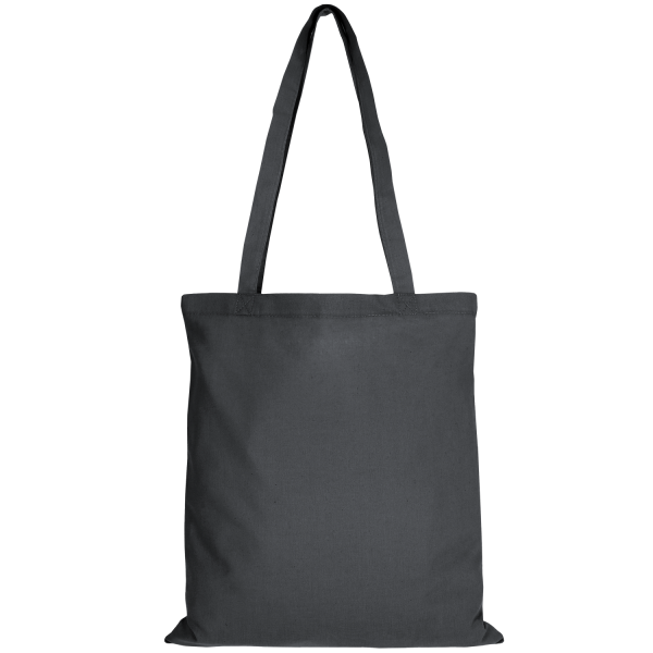 Texxilla Baumwolltasche Classic mit zwei langen Henkeln anthrazit