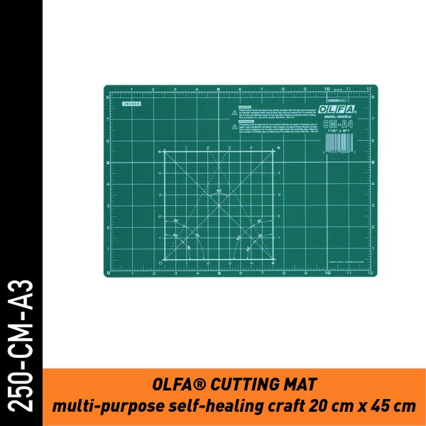 OLFA selbstheilende Schneidematte - 30x45cm, grün, 2mm dick