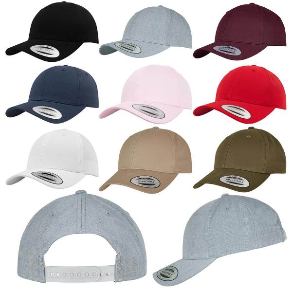 FlexFit® Curved Classic Snapback Cap FX77706 Baseball Kappe Farbübersicht 