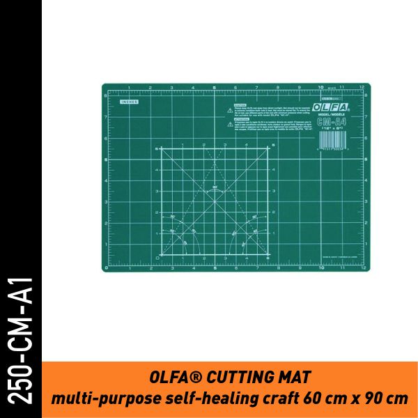 OLFA selbstheilende Schneidematte - 60x80cm, grün, 2mm dick