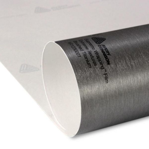 RESTPOSTEN - Avery Dennison® Supreme Wrapping Film Extreme Texture Brushed Titanium Autofolie gegoss
