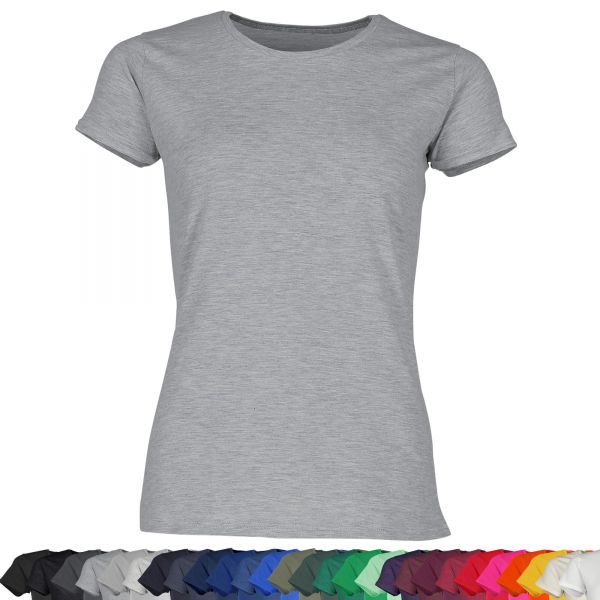 Fruit of the Loom® Ladies Iconic 150 T 614320 Damen T-Shirt Slim Fit Baumwolle Rundhals