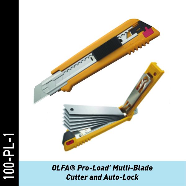 OLFA Pro-Load Multi-Klingenmesser mit Auto-Lock | Folienmesser
