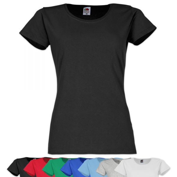 Fruit of the Loom® Original T Lady-Fit | T-Shirt schwarz