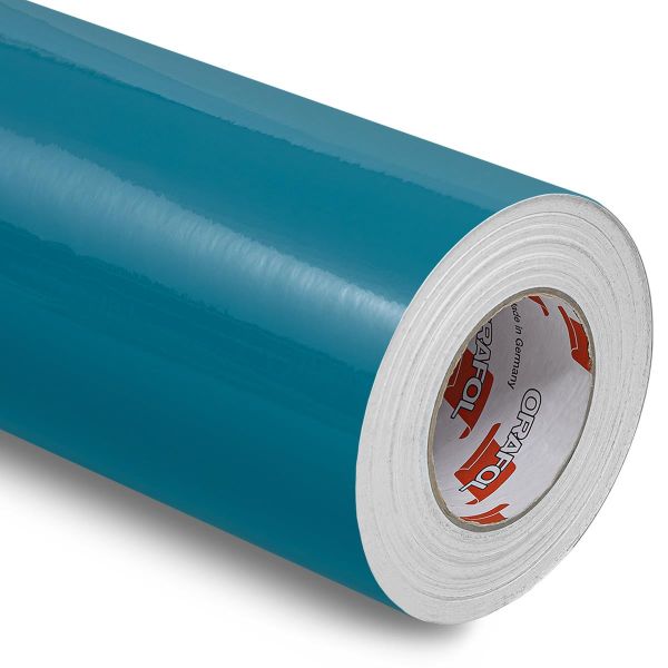 Oracal 951c Premium Cast Plotterfolie Vinylfolie Klebefolie selbstklebend 503 Wasserblau Glanz