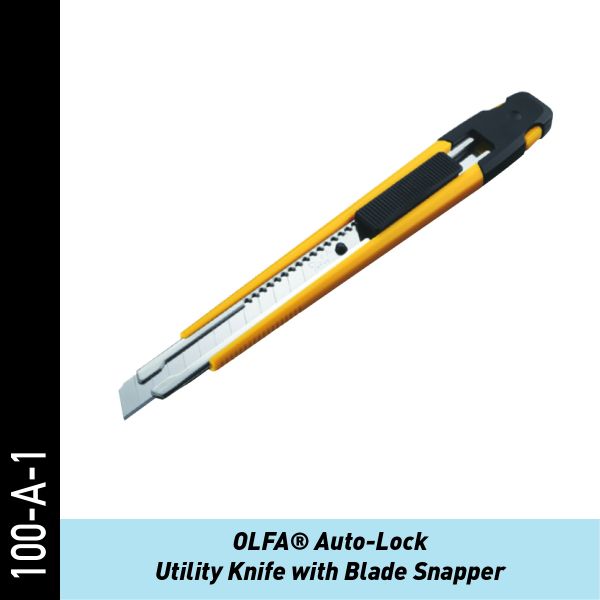 OLFA Auto-Lock Universalmesser mit Klingenschnapper | Folienmesser
