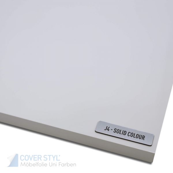 Cover Styl'® Möbelfolie Uni einfarbige Dekorfolie J4 Lacquered white