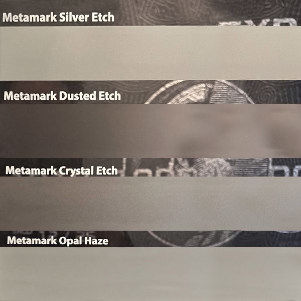 Metamark M7 Etch | Glasdekorfolie | Milchglasfolie selbstklebende Luftkanal Folie
