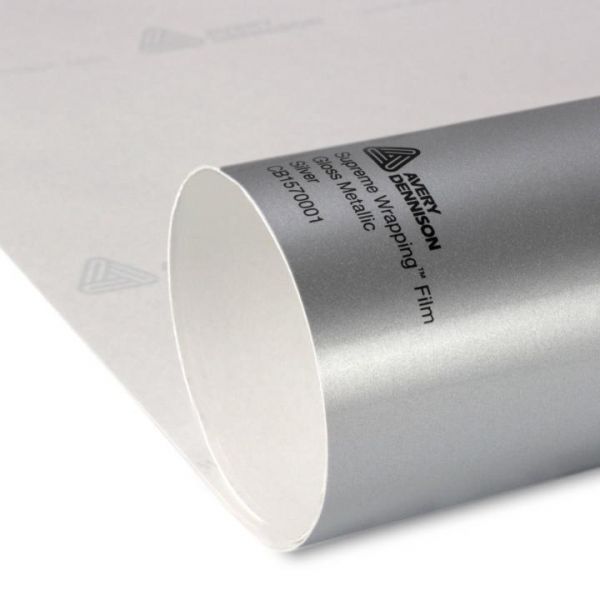 Avery Dennison® Supreme Car Wrapping Film Gloss Silver Metallic