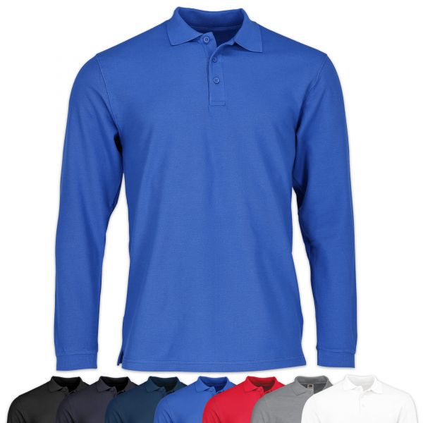 Fruit of the Loom® Premium Long Sleeve Polo | Langarm Polo royal