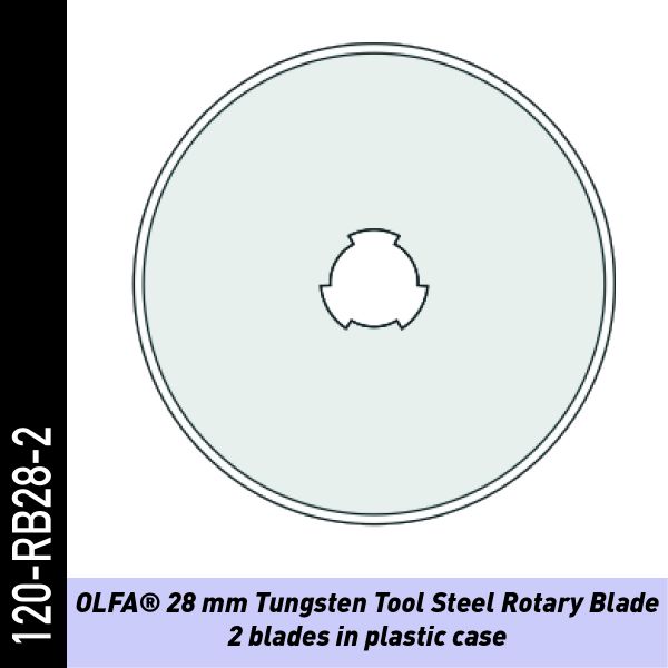OLFA 28mm Klingen für Stahl Rotationsmesser RTY-1/DX | Folienmesser-Klingen
