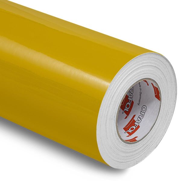 Oracal 951c Premium Cast Plotterfolie Vinylfolie Klebefolie selbstklebend 208 Postgelb Glanz