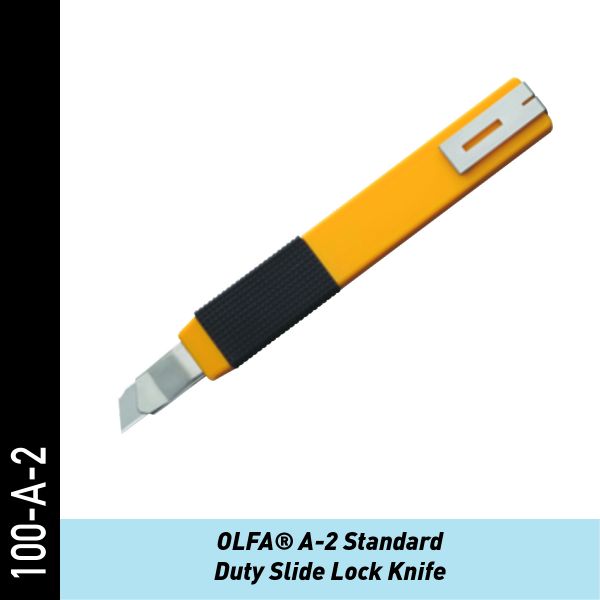 OLFA Standard-Duty Universalmesser mit Gleitentriegelung | Folienmesser