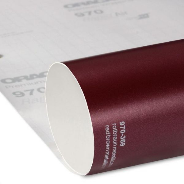 Oracal® 970RA Matt 369 Rotbraun Metallic Rolle