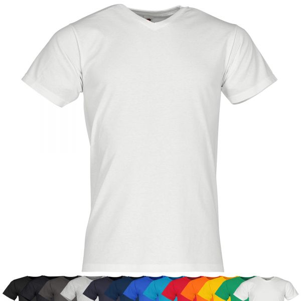 Fruit of the Loom® Valueweight V-Neck T | T-Shirt weiß
