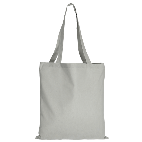 Texxilla Baumwolltasche Classic mit zwei langen Henkeln hellgrau