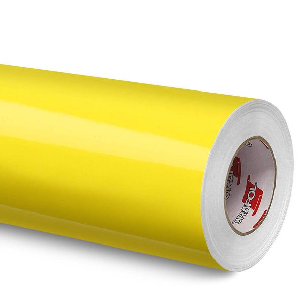 Oracal® 651 Intermediate Cal Plotterfolie Vinylfolie selbstklebend 022 Shell-Gelb