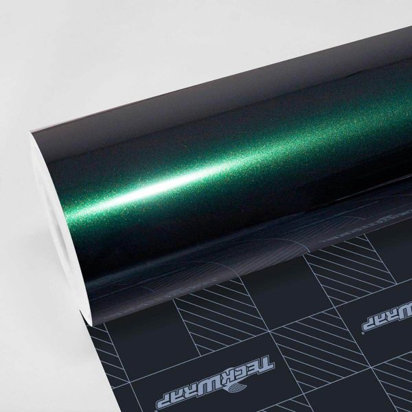 TeckWrap Gloss Metallic HD Car Wrapping Autofolie HM07-HD Gloss Green Black Silk Glanz