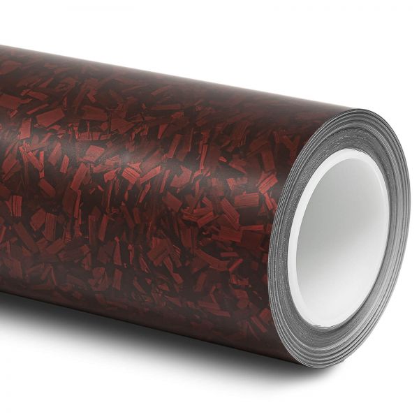 Folindo Forged Carbon 3D Autofolie Rot Matt