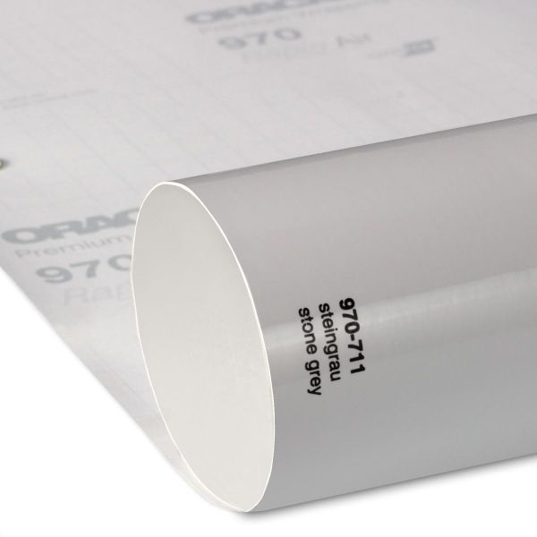 Oracal® 970RA+ ProSlide Premium Wrapping Cast Autofolie repositionierbar 711 Steingrau Glanz - ProSlide