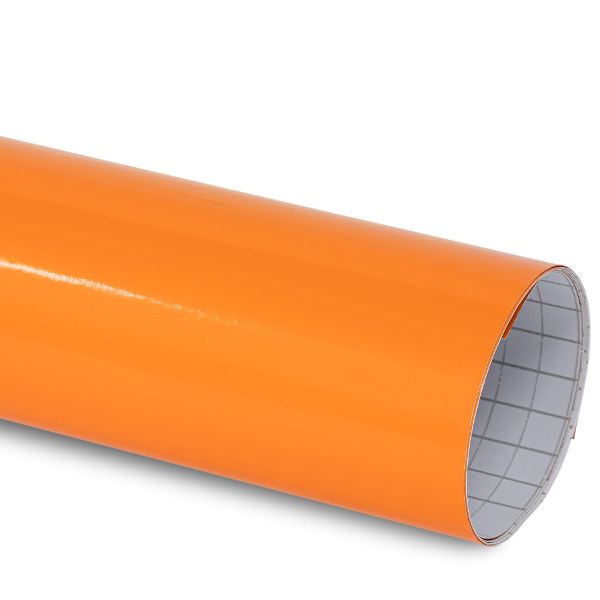 Rapid Teck Premium Glanz Car Wrapping Autofolie Glanz Orange