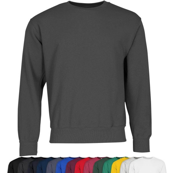 Fruit of the Loom® Classic Set-In Sweat Herren Sweatshirt Pullover 622020 Graphit
