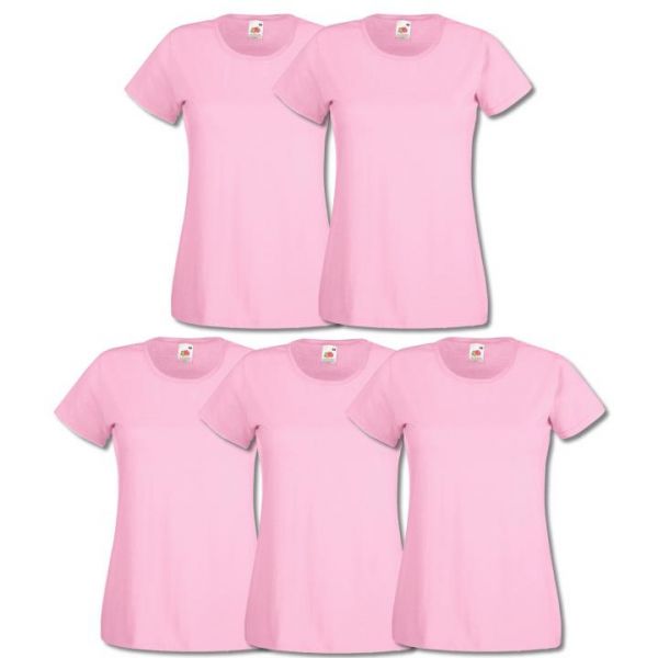 Fruit of the Loom® Damen T-Shirt Rosa