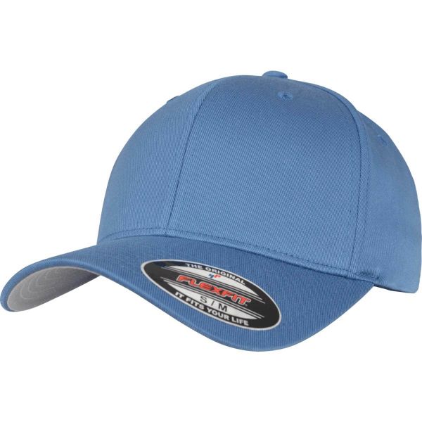 Flexfit® Baseball Cap Wooly Combed Kappe Basecap Slate Blue / Blau