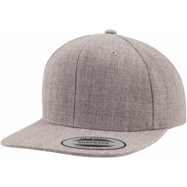 FlexFit® Classic Snapback 6 Panel Cap FX6089M Baseball Kappe Heather