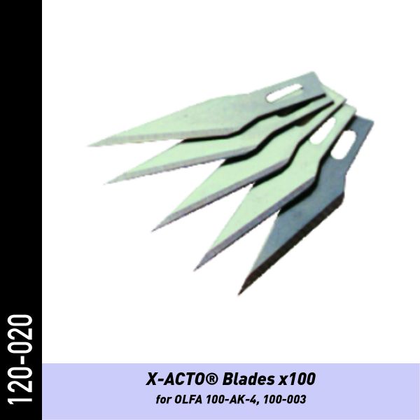 X-Acto Ersatzklingen -100 Stck. für Folienmesser