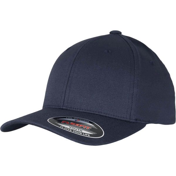 Flexfit® Baseball Cap Wooly Combed Kappe Basecap Dark Navy / Blau