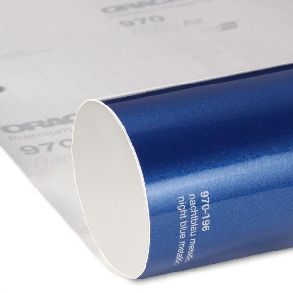 Oracal® 970RA+ ProSlide Premium Wrapping Cast Autofolie repositionierbar 196 Nachtblau metallic Glanz - ProSlide