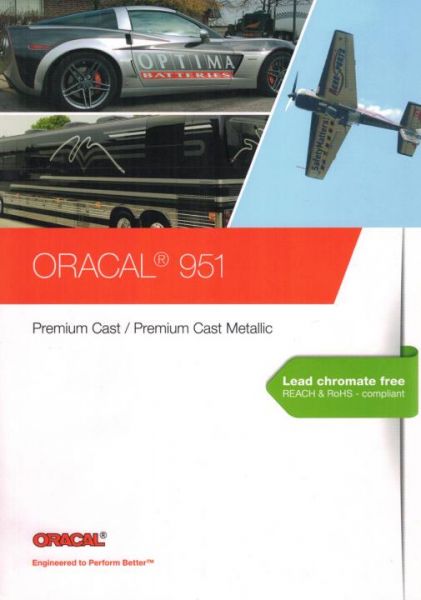 Oracal® 951 Premium Cast Plotterfolie Farbkarte 