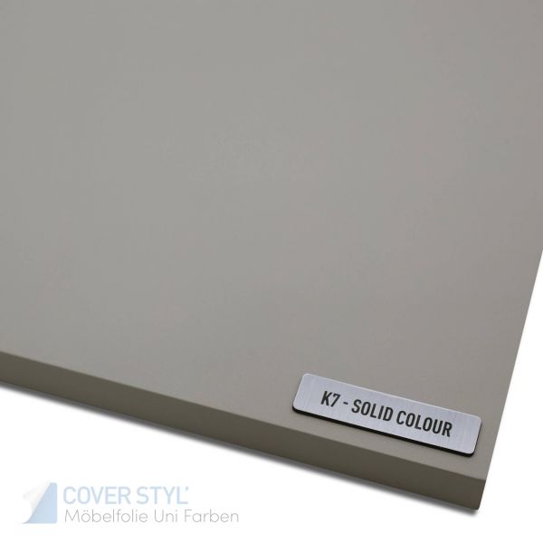 Cover Styl'® Möbelfolie Uni einfarbige Dekorfolie K7 Cream Grey