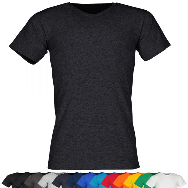 Fruit of the Loom® Valueweight V-Neck T | T-Shirt dunkelgrau