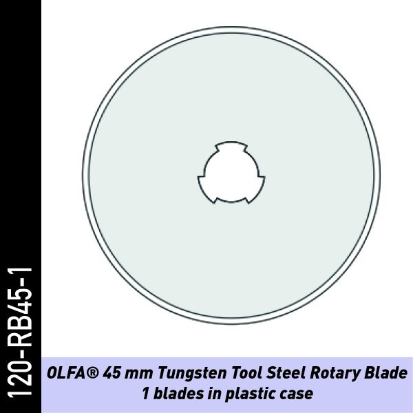 OLFA 45mm Klingen für Rundcutter RTY-/DX,2NS,2G,2C | Folienmesser-Klingen