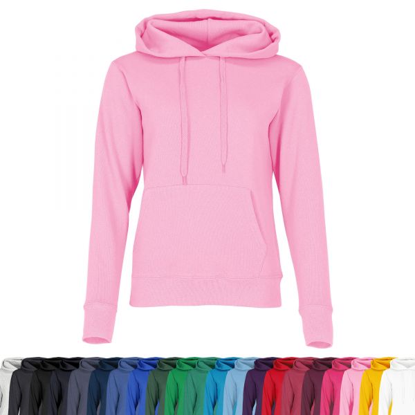 Fruit of the Loom® Ladies Classic Hooded Sweat Sweater Kapuzenpullover Kapuzenpulli Kapuzensweatshirt 62038052 Rose