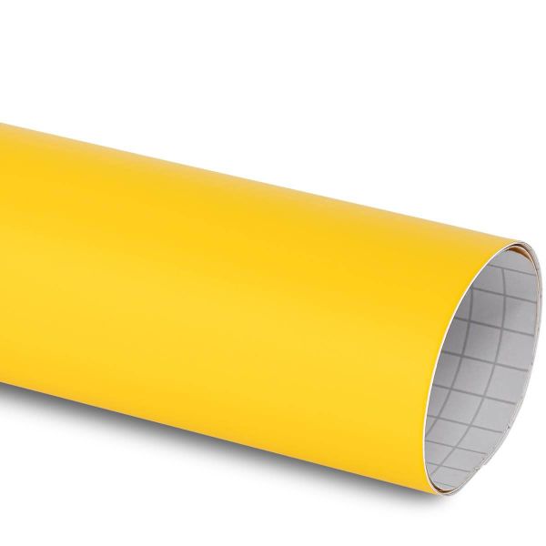 Car Wrapping Autofolie selbsklebend Lufkanal Folie Auto selber folieren Gelb