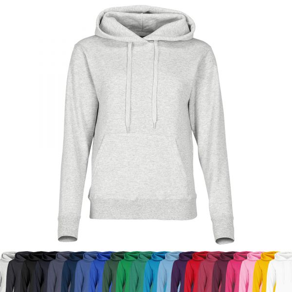 Fruit of the Loom® Ladies Classic Hooded Sweat Sweater Kapuzenpullover Kapuzenpulli Kapuzensweatshirt 62038094 Graumeliert