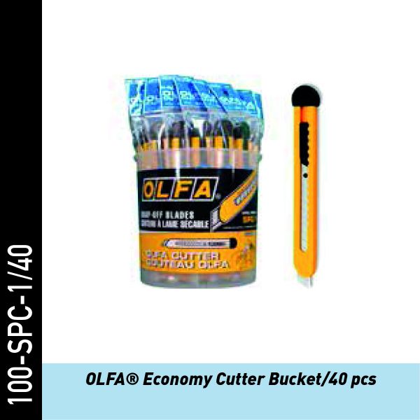 OLFA Economy Cutter - Eimer mit 40 Stck. | Folienmesser