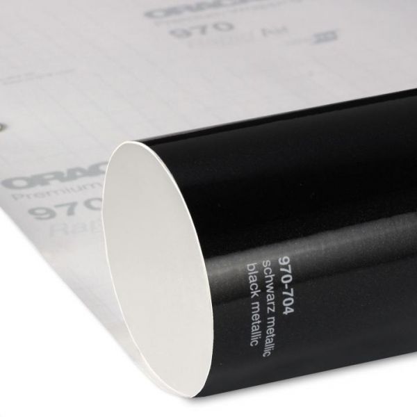 Oracal® 970RA Glanz 704 Schwarz Metallic