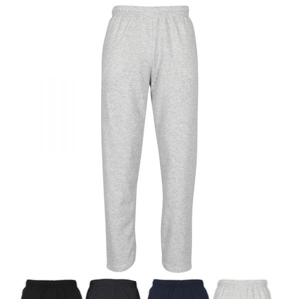 Fruit of the Loom® Classic Open Hem Jog Pants | Sporthose | Jogginghose graumeliert