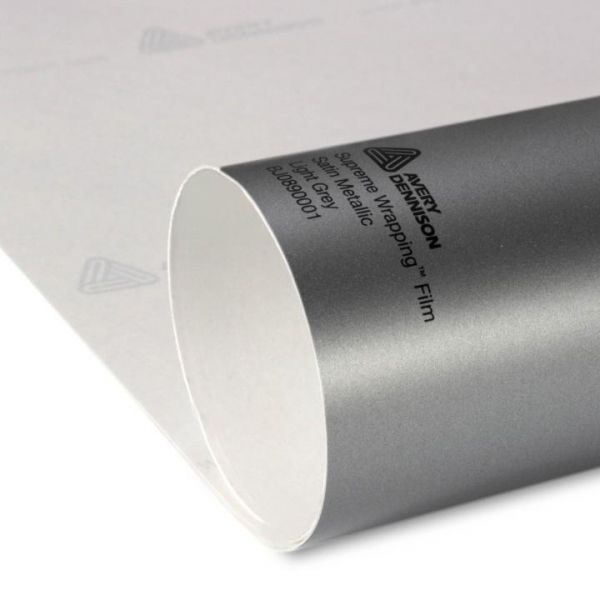 Avery Dennison® Supreme Wrapping Film Satin Metallic Light Grey 