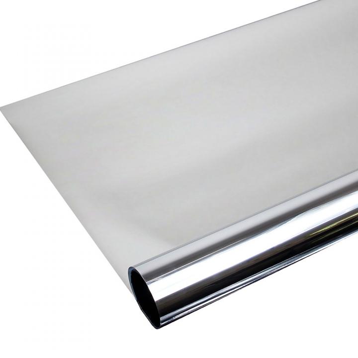 Solar Screen® Spiegelfolie ALU 80C Silber Interne Sonnenschutzfolie |  verspiegelte Fensterfolie