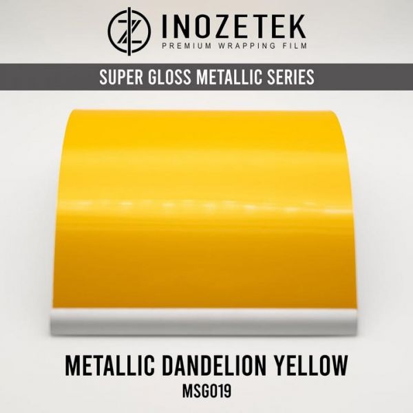 Inozetek Premium Wrapping Film Dandelion Yellow Metallic