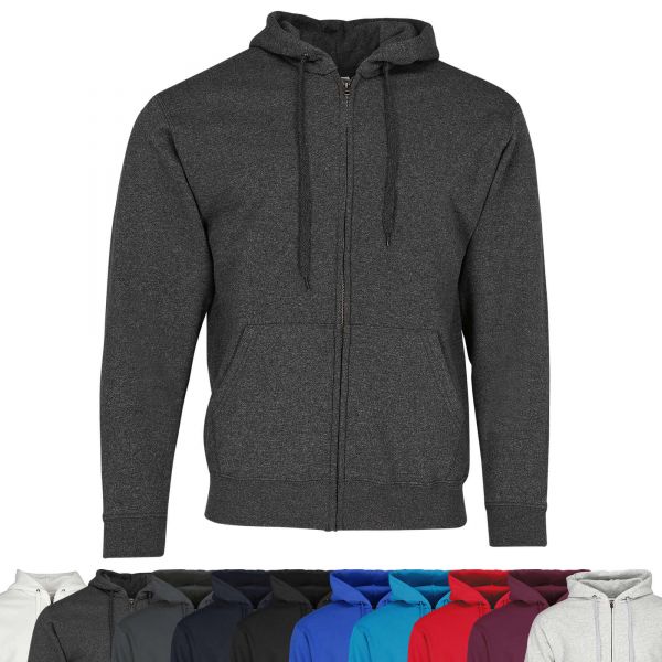 Fruit of the Loom® Classic Hooded Sweat Jacket Kapuzenjacke Trainingsjacke Sportjacke 620620HD Dunkelgraumeliert