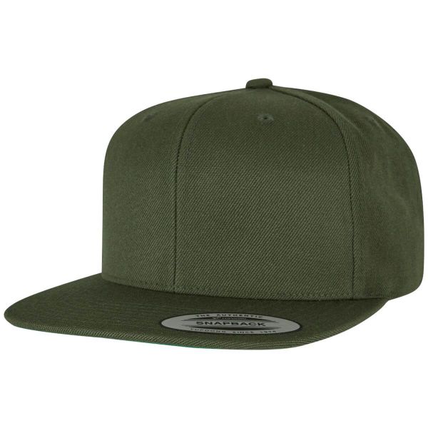 FlexFit® Classic Snapback 6 Panel Cap FX6089M Baseball Kappe Deep Olive