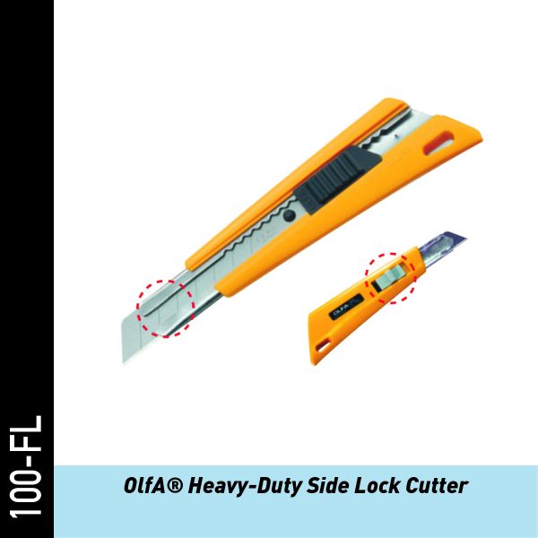 OLFA Heavy - Universalmesser mit automatischer Verriegelung | Folienmesser