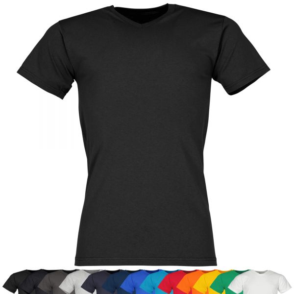 Fruit of the Loom® Valueweight V-Neck T | T-Shirt schwarz