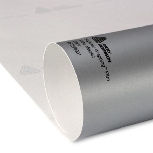 Avery Dennison® Supreme Wrapping Film Silver Matte Metallic Rolle